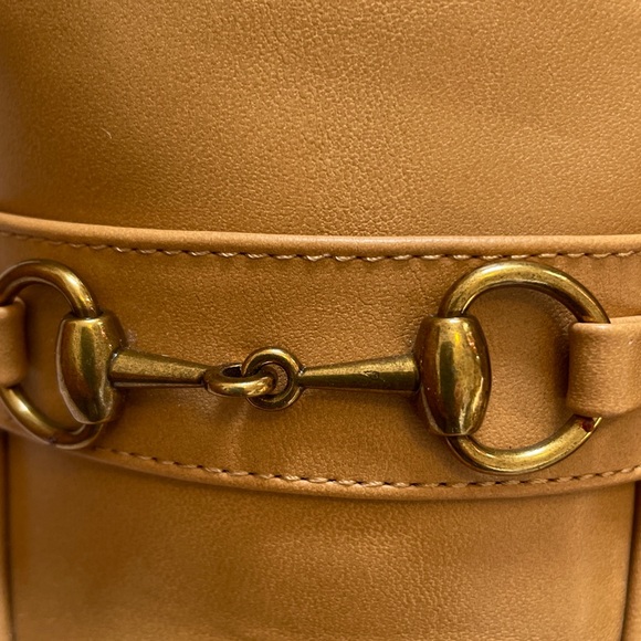 A New Day Danica Tan Loafers with Gold Buckle Accent, size 8.5 - Picture 6 of 12